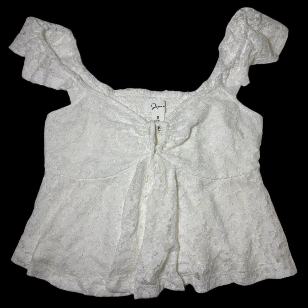 Flowy lace tank top
